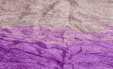 Realistic illustration of a fabric with a gradient in lilac pink and white colors. Background from fabrics. Textile texture.