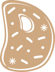 Cute Cookie Alphabet Letter D.svg