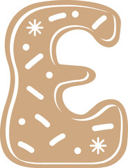 Cute Cookie Alphabet Letter E.svg