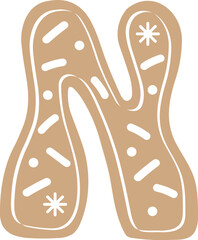 Cute Cookie Alphabet Letter N.svg
