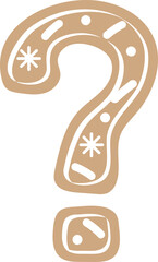 Cute Cookie Alphabet Letter Symbol Question Mark.svg