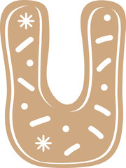 Cute Cookie Alphabet Letter U.svg