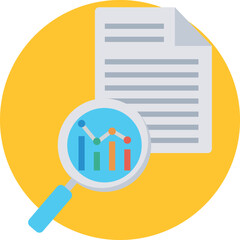 Income Report Vector Icon
