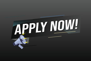 Apply now Banner design template for marketing. Last chance promotion or retail. background banner modern graphic design for store shop, online store, website, landing page	