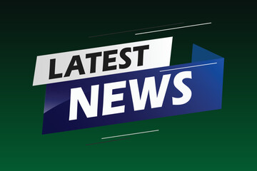 Latest news word concept vector illustration with blue lines modern futuristic 3d style for landing page template ui web mobile app poster banner flyer background gift card coupon label wallpaper