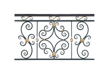 Forged railings, fence.