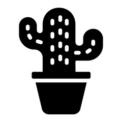 cactus glyph icon