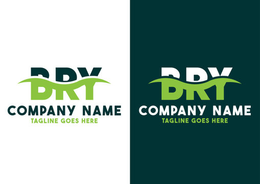 Letter BRY logo design template, BRY logo