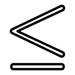 maths symbols line icon