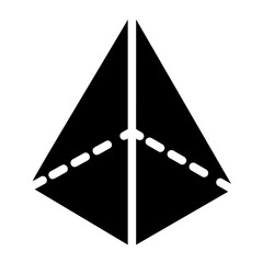 pyramid glyph icon