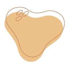 Abstract Bohemian Blob Shapes Decoration