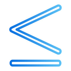 Obraz premium maths symbols gradient icon