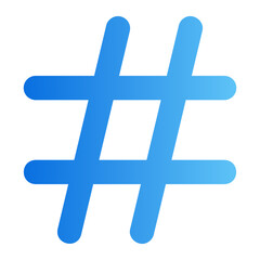 hastag gradient icon