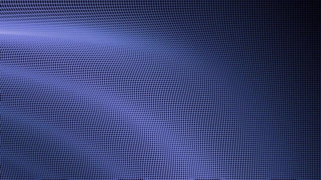 Hintergrund - blaues schwingendes Gitter