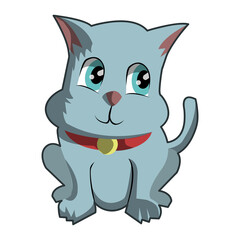 Cute Cat Illustration PNG Transparent