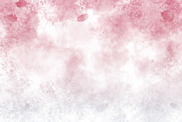 light pastel watercolor isolated on white, artistic abstract background, texture, gradient, pink, Aquarelle painted textured canvas, viva magenta color