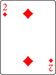 Obraz premium A deck of poker cards. Double tambourine.