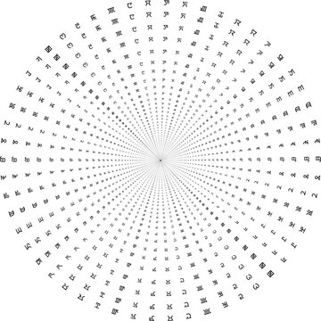 Manipur Meitei Mayek Circular Pattern