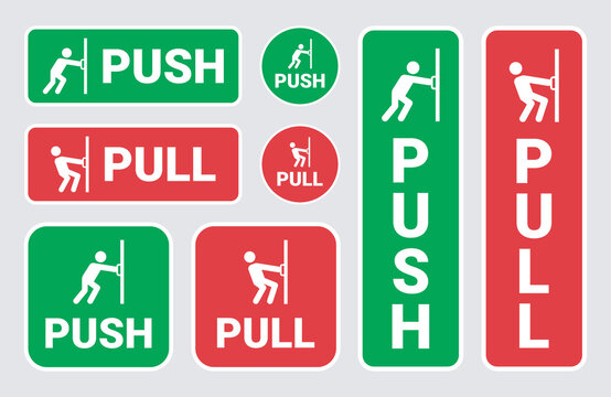 Push Pull Door Sign Collection