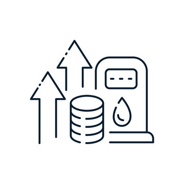 rising gas prices concept outline clip art preview