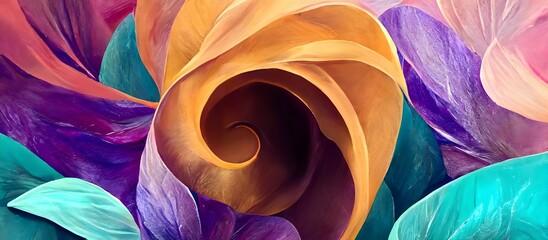 Luxury flower Wave background. Colorful Abstract texture backdrop.