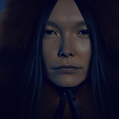 Naklejka premium portrait of a person