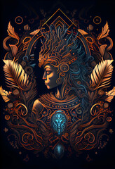 Obraz premium Aztecs God Picture