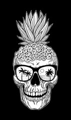 Pineapple skull head - 555421075