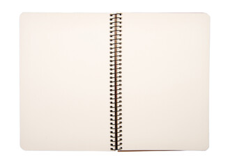 blank notebook on background texture.