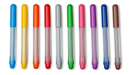 Many different colorful marker set