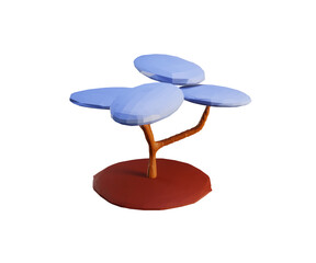 3d render of a icon tree