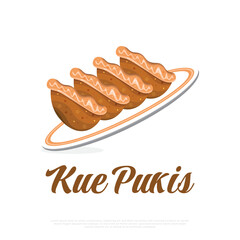 Illustration of Kue Pukis, Indonesian Traditional Cake. Kue Pancong Vector Illustration