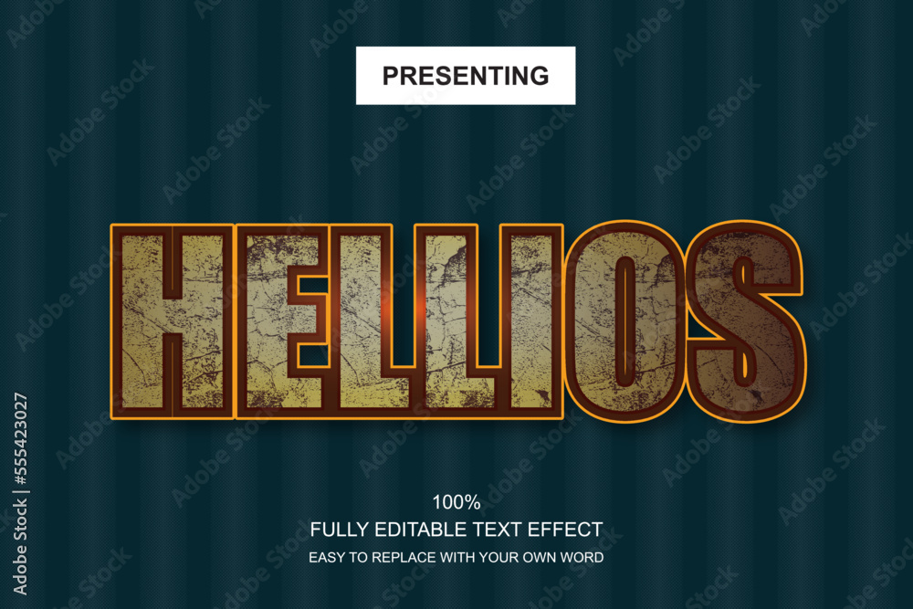 Poster special font editable adobe illustrator text effect. 100% editable text with an effect good for titl