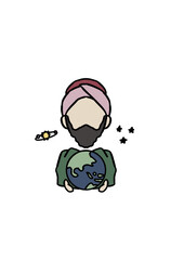 Muslim Scientists Illustrations