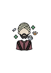 Muslim Scientists Illustrations