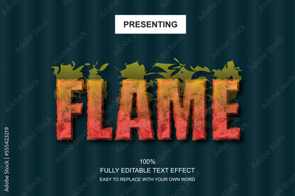 Poster special font editable adobe illustrator text effect. 100% editable text with an effect good for titl