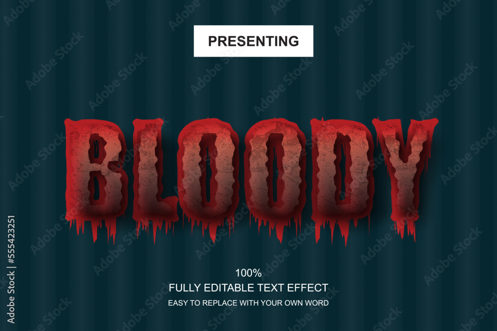 Poster special font editable adobe illustrator text effect. 100% editable text with an effect good for titl