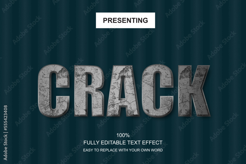Poster special font editable adobe illustrator text effect. 100% editable text with an effect good for titl