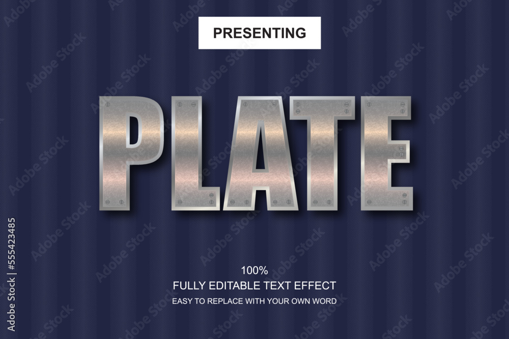 Poster special font editable adobe illustrator text effect. 100% editable text with an effect good for titl