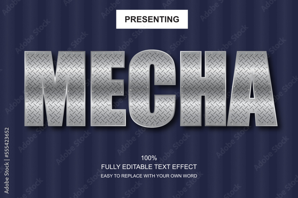 Poster special font editable adobe illustrator text effect. 100% editable text with an effect good for titl
