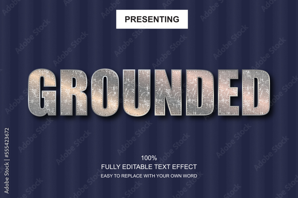 Poster special font editable adobe illustrator text effect. 100% editable text with an effect good for titl