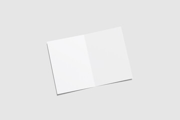 A5 Bifold Brochure Blank Mockup