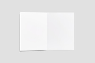 A5 Bifold Brochure Blank Mockup