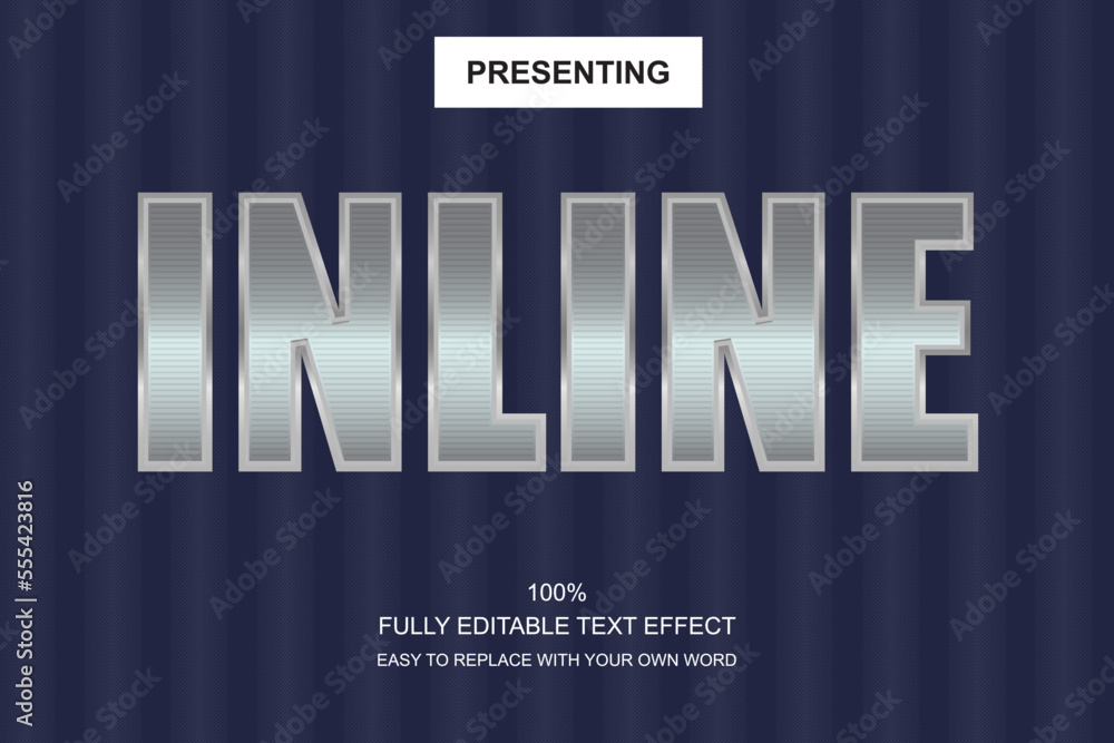 Poster special font editable adobe illustrator text effect. 100% editable text with an effect good for titl