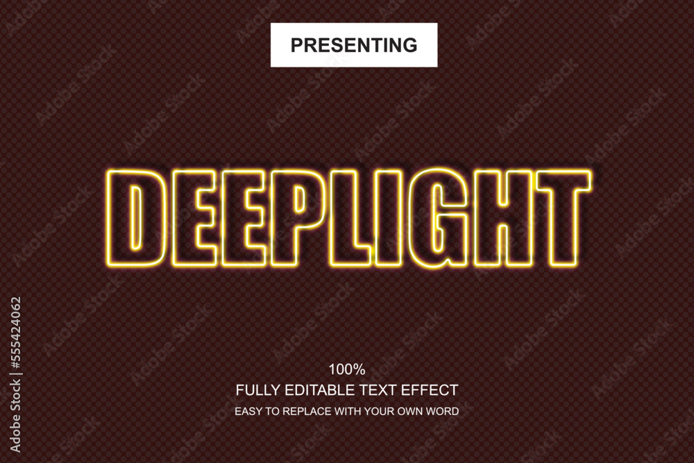 Poster special font editable adobe illustrator text effect. 100% editable text with an effect good for titl