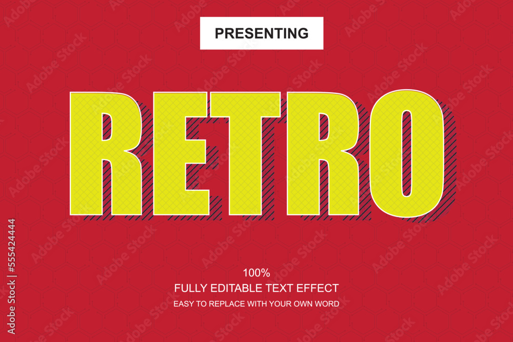 Poster special font editable adobe illustrator text effect. 100% editable text with an effect good for titl