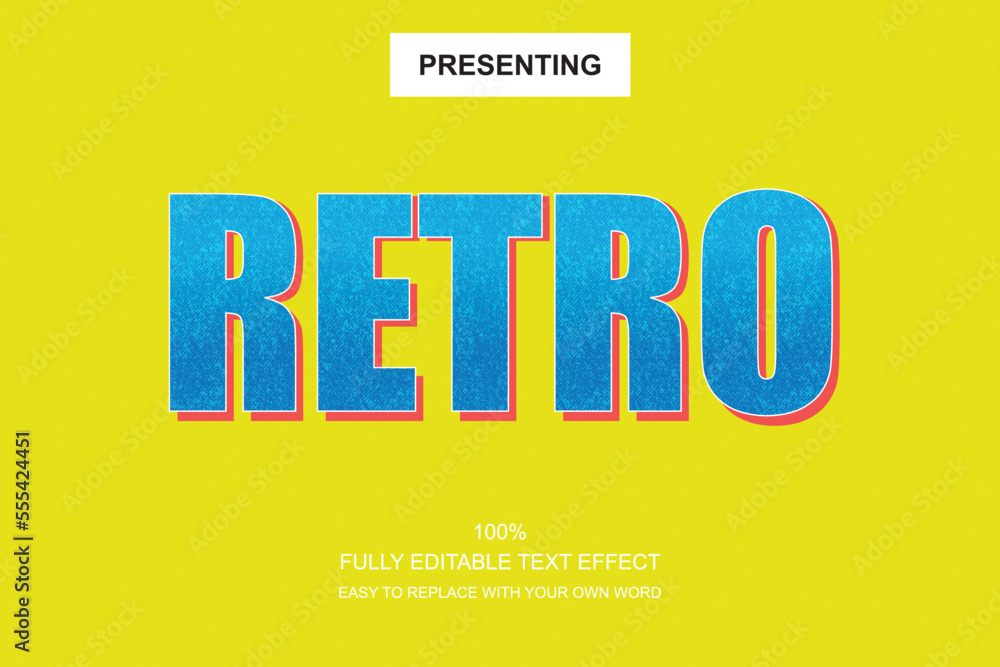 Poster special font editable adobe illustrator text effect. 100% editable text with an effect good for titl