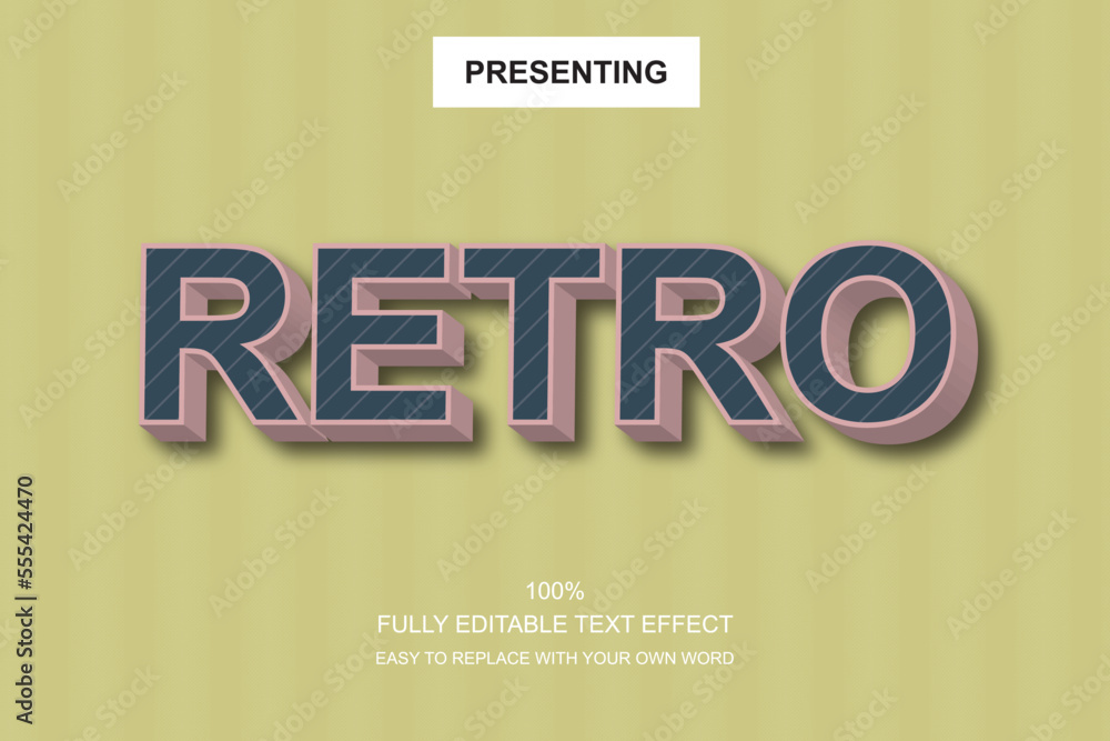 Poster special font editable adobe illustrator text effect. 100% editable text with an effect good for titl