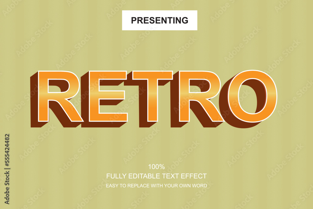 Poster special font editable adobe illustrator text effect. 100% editable text with an effect good for titl
