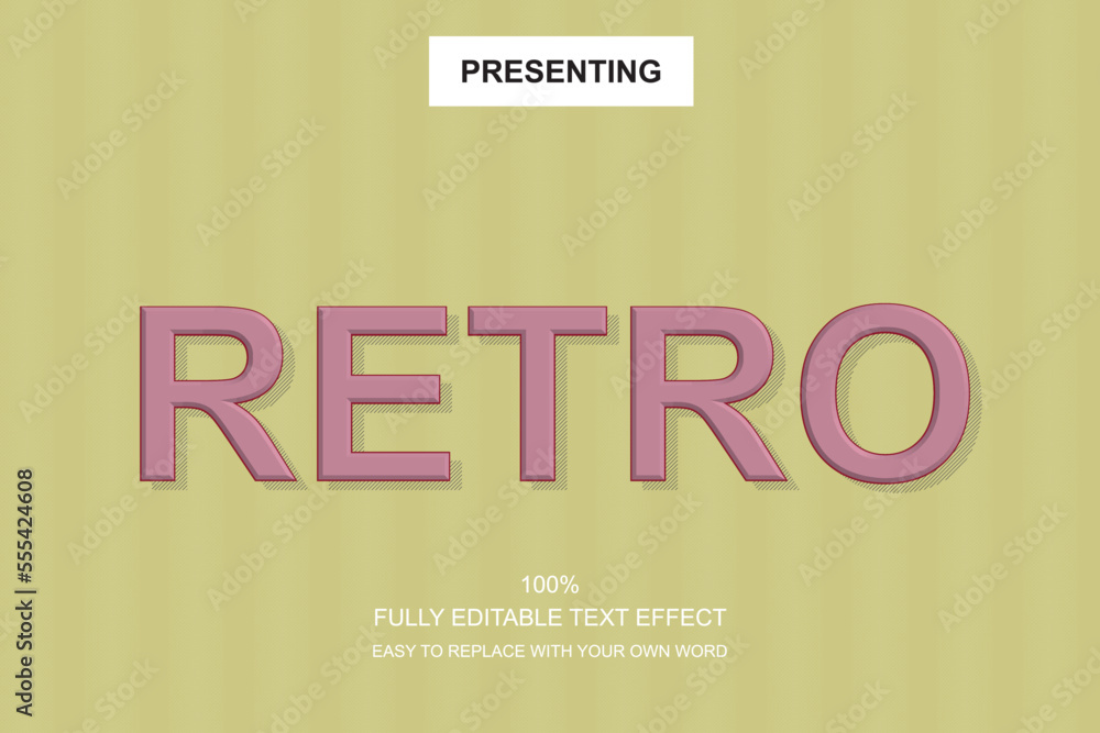 Poster special font editable adobe illustrator text effect. 100% editable text with an effect good for titl